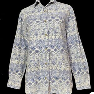 Womens Cabela's Aztec Southwestern Print Shirt Flannel size small